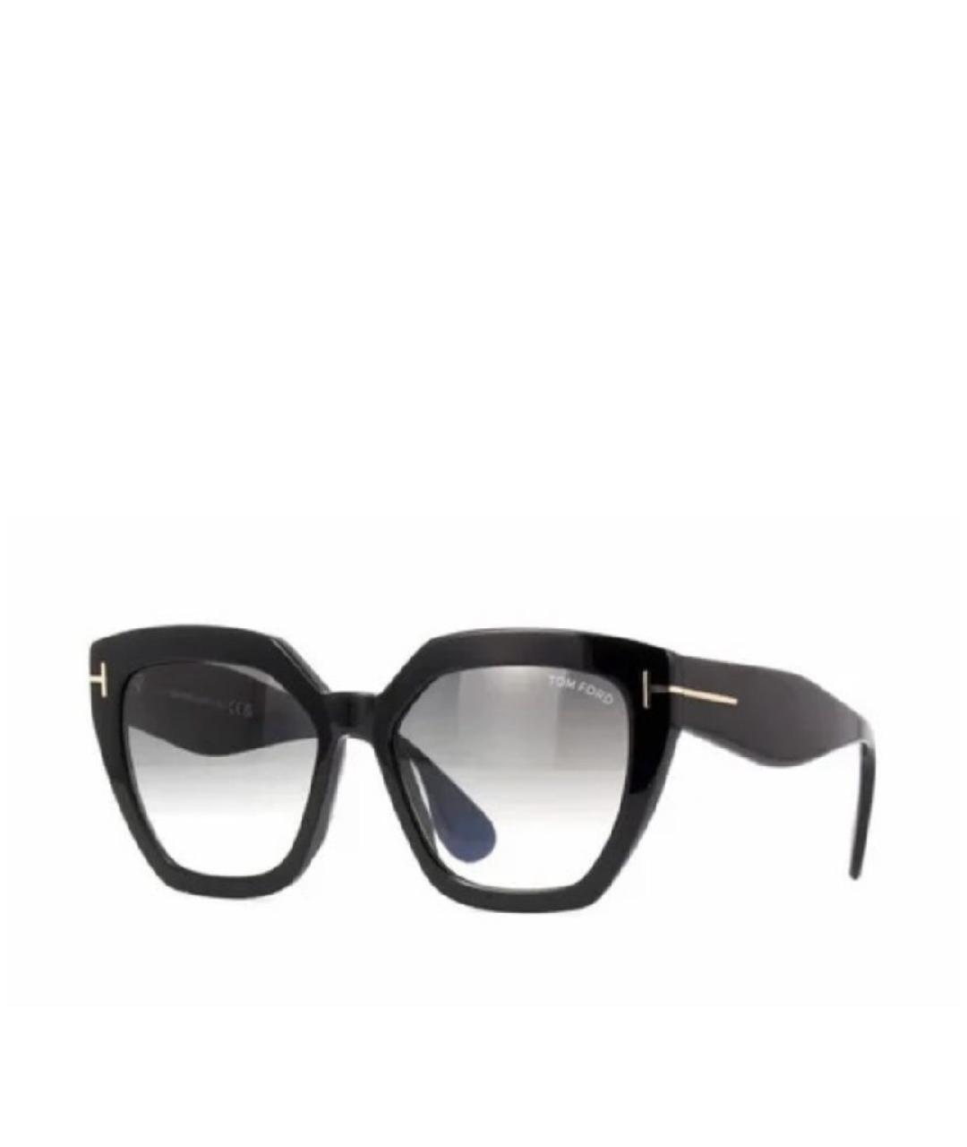 TOM FORD Черные пластиковые солнцезащитные очки, фото 1