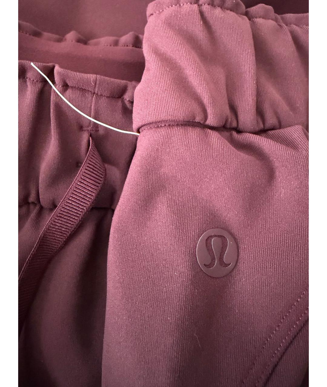 Lululemon Бордовые нейлоновые прямые брюки, фото 5