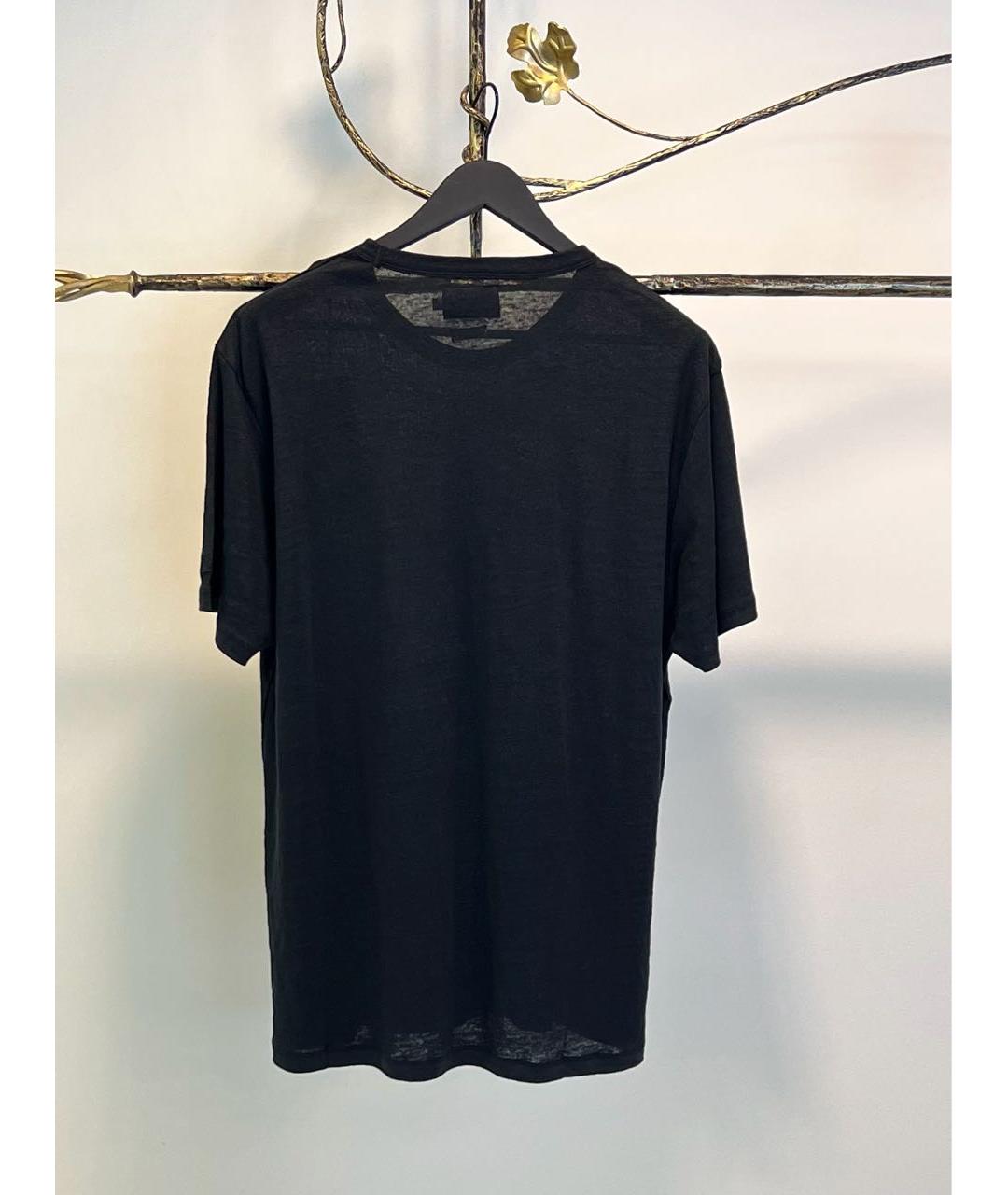 MC2 SAINT BARTH Черная льняная футболка, фото 2