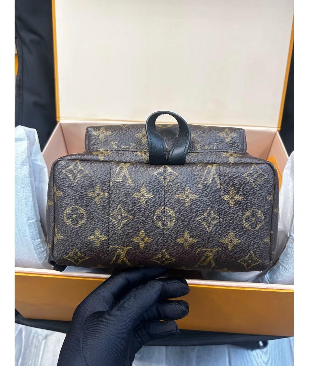 LOUIS VUITTON Коричневый канва рюкзак, фото 6
