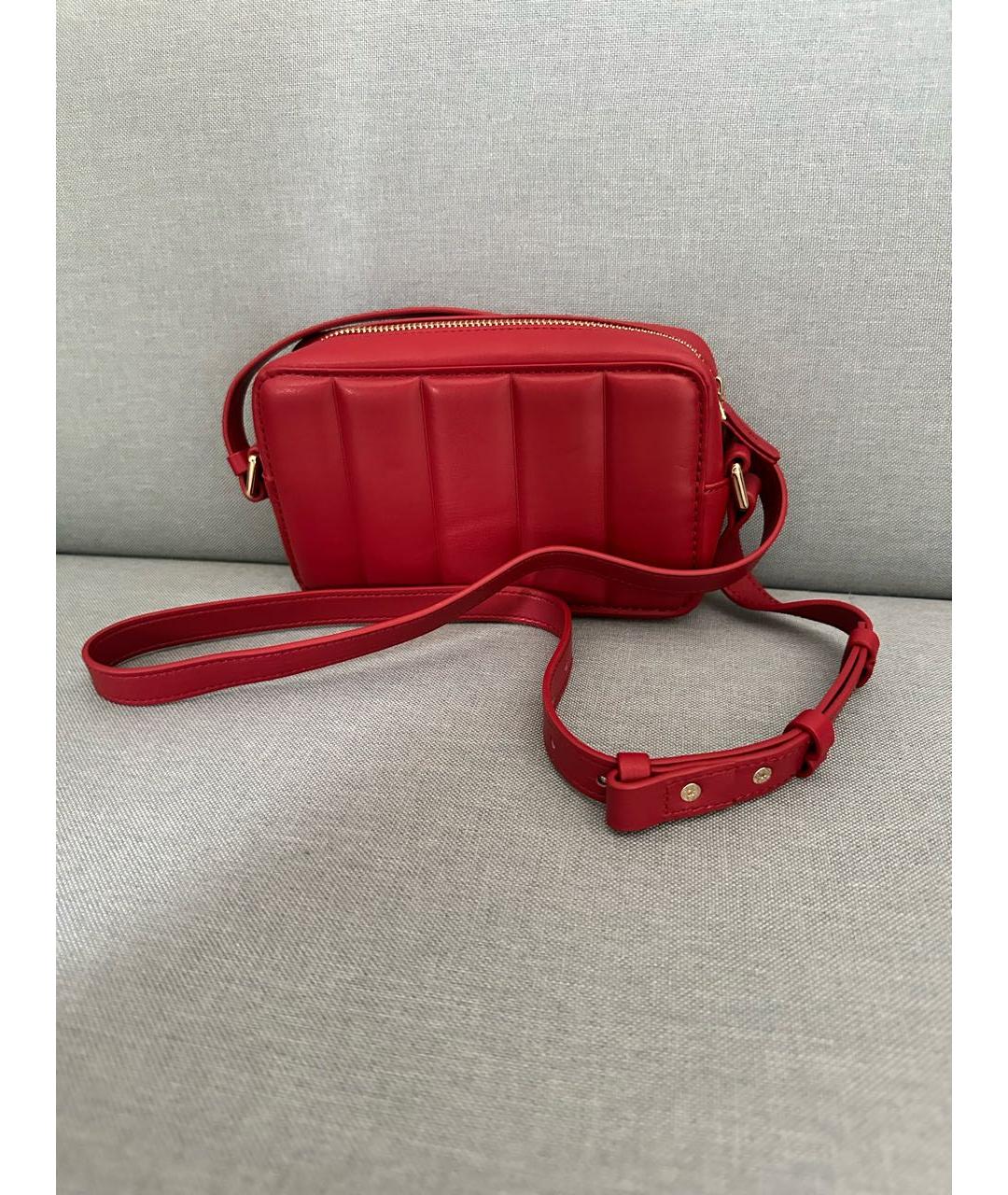 TRUSSARDI Красная сумка через плечо из искусственной кожи, фото 6