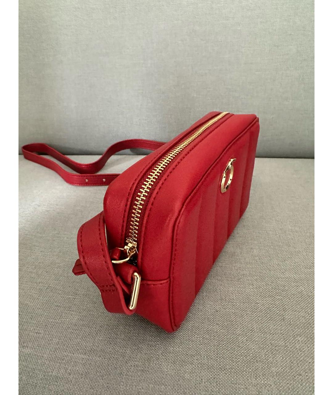 TRUSSARDI Красная сумка через плечо из искусственной кожи, фото 2