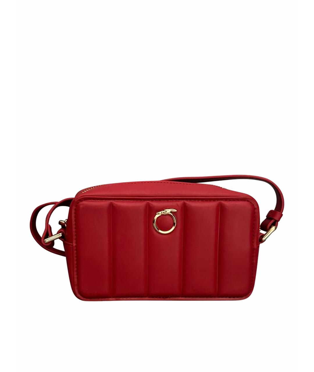 TRUSSARDI Красная сумка через плечо из искусственной кожи, фото 1