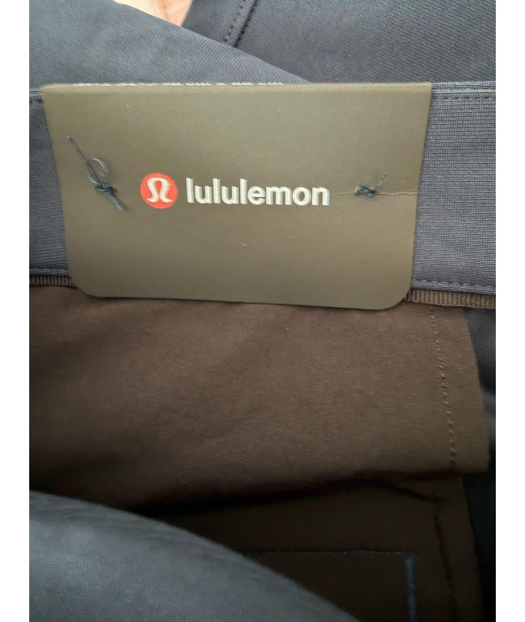 Lululemon Темно-синие нейлоновые классические брюки, фото 6
