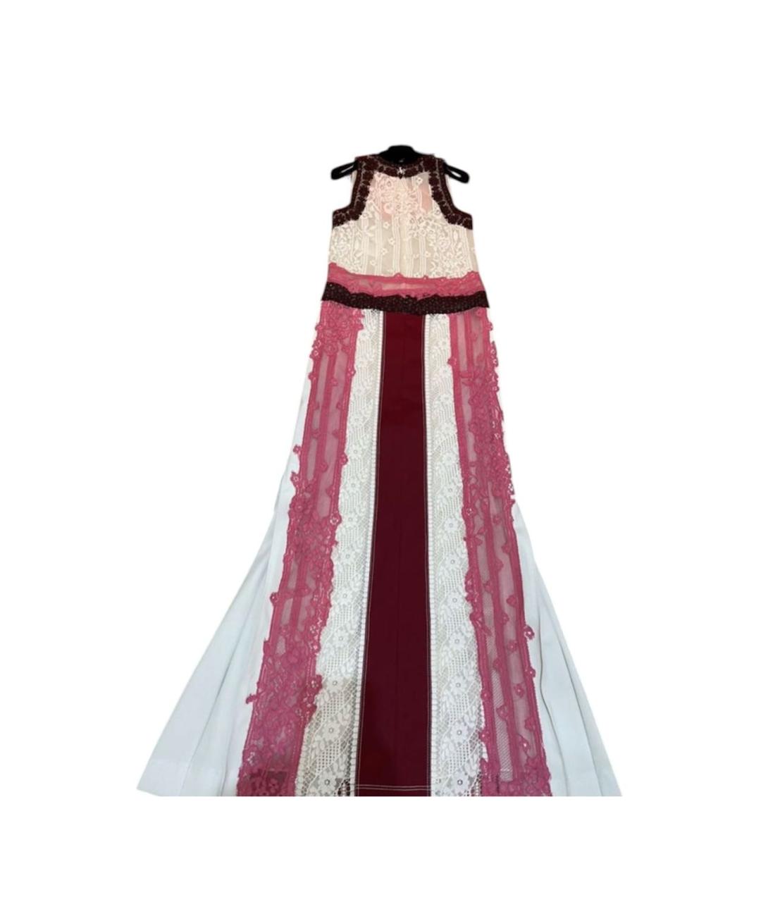 VALENTINO Белое синтетическое повседневное платье, фото 4