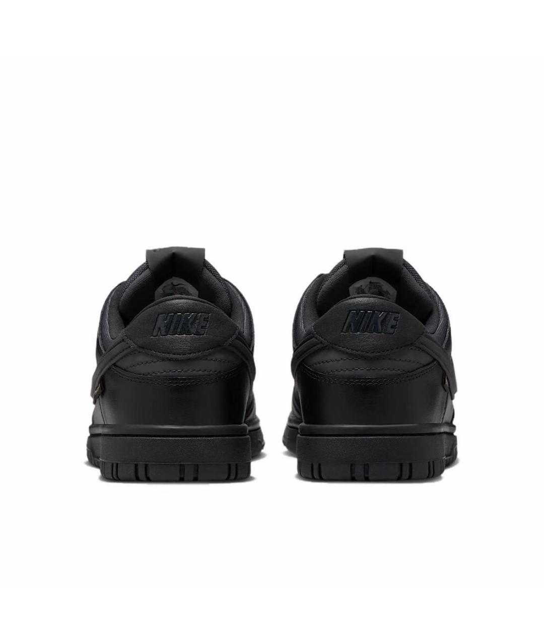 NIKE Черные кожаные низкие кроссовки / кеды, фото 4