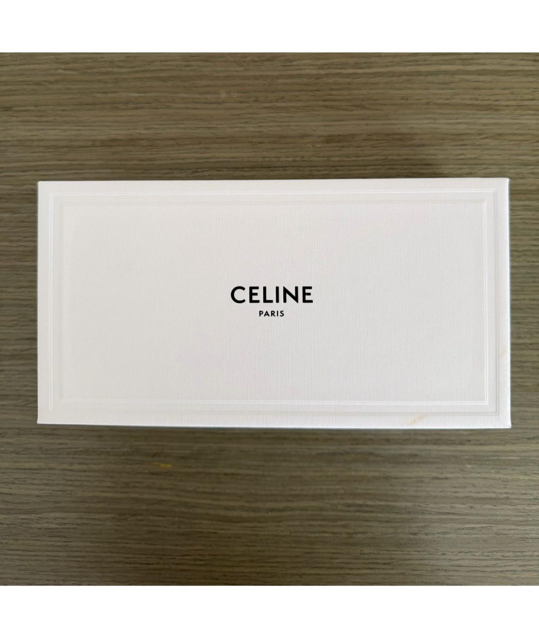 CELINE Золотые металлические солнцезащитные очки, фото 6