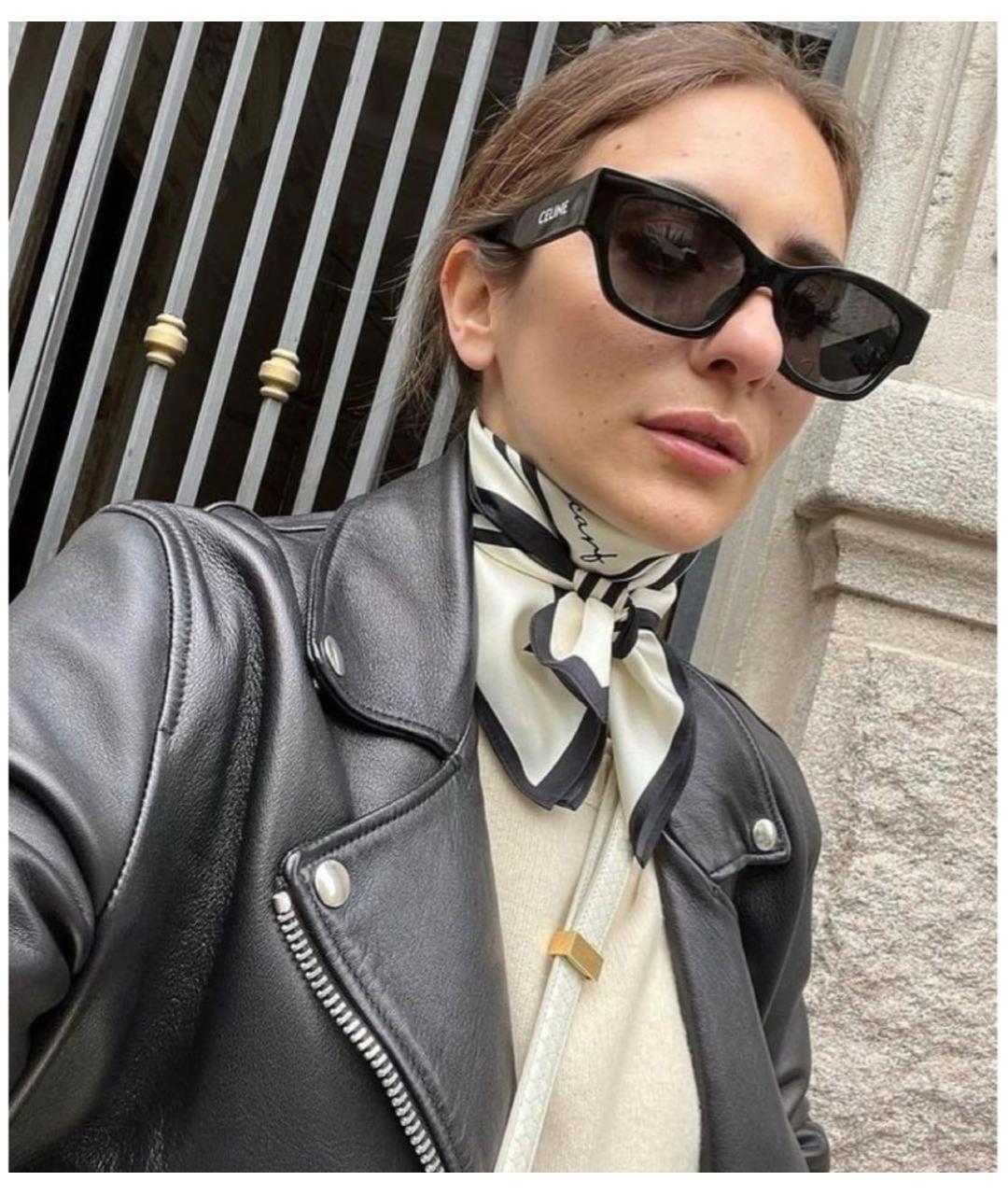CELINE Черные пластиковые солнцезащитные очки, фото 2