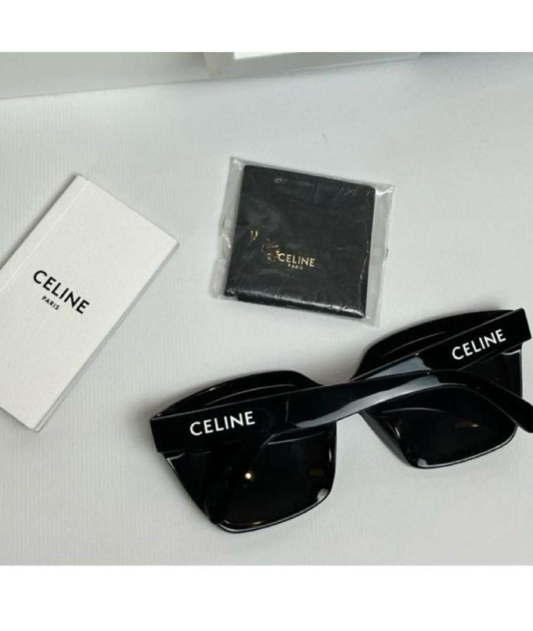 CELINE Черные пластиковые солнцезащитные очки, фото 5