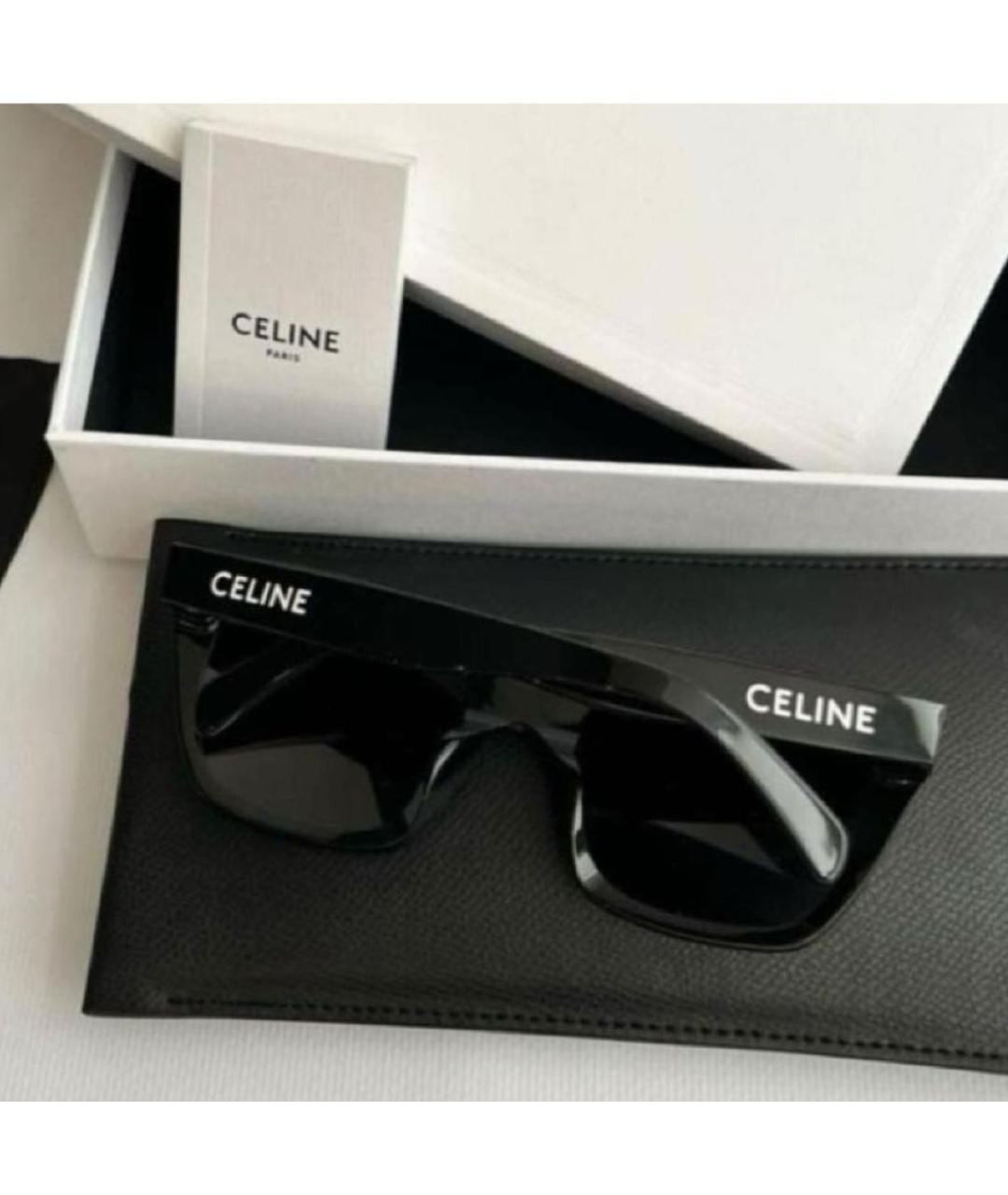 CELINE Черные пластиковые солнцезащитные очки, фото 4