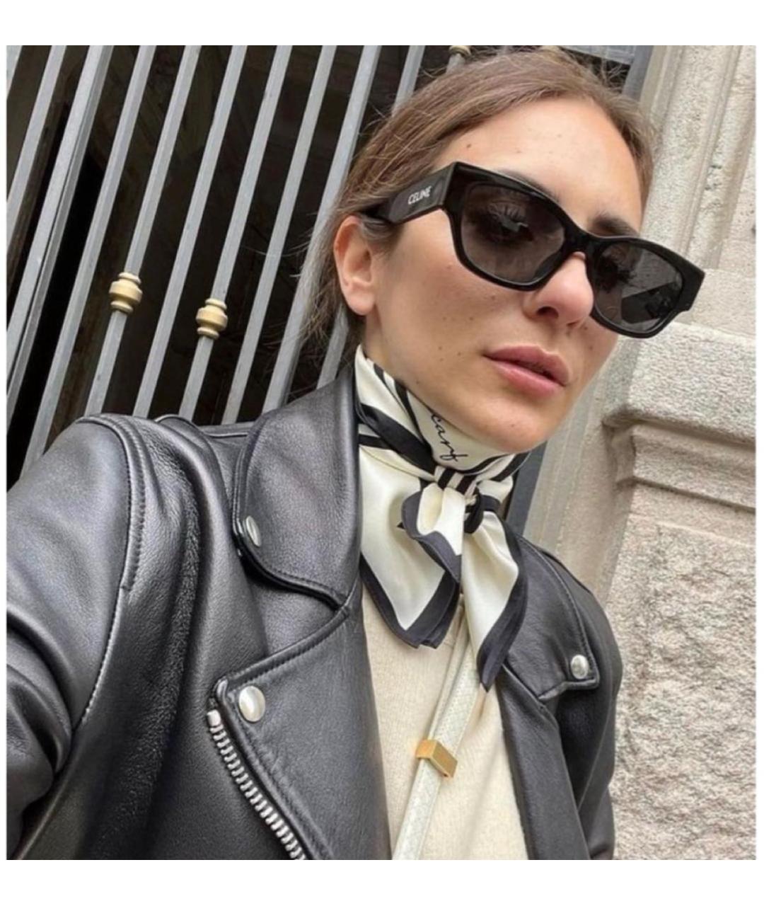 CELINE Черные пластиковые солнцезащитные очки, фото 6