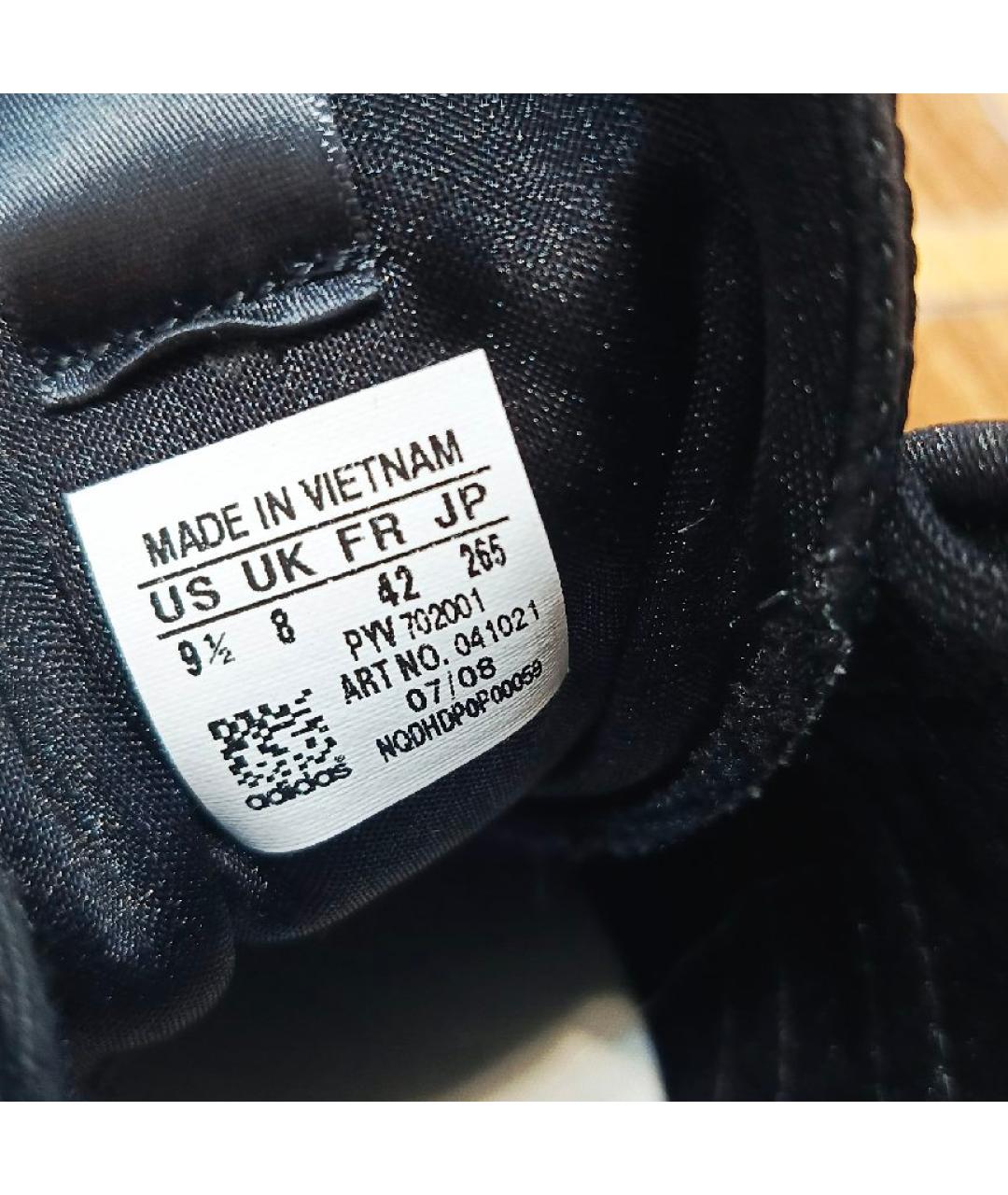ADIDAS Черные кожаные кроссовки, фото 7