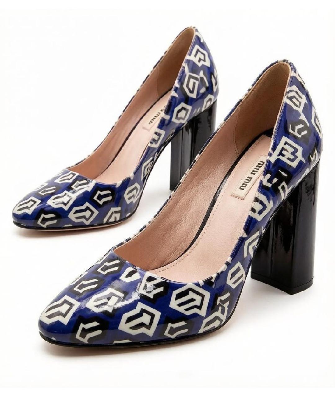 MIU MIU Мульти туфли из лакированной кожи, фото 6