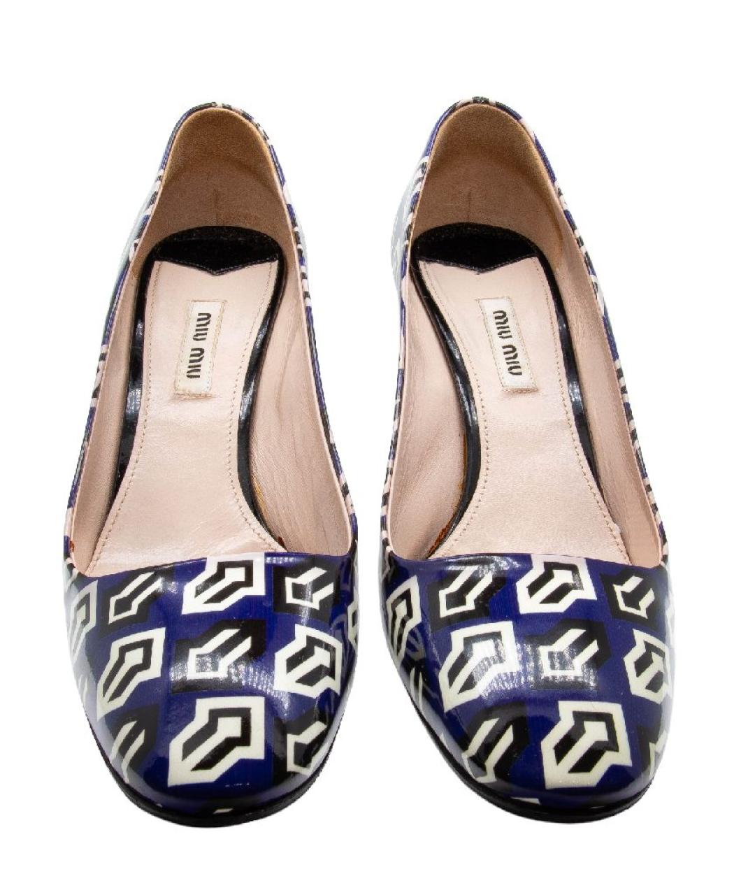 MIU MIU Мульти туфли из лакированной кожи, фото 2