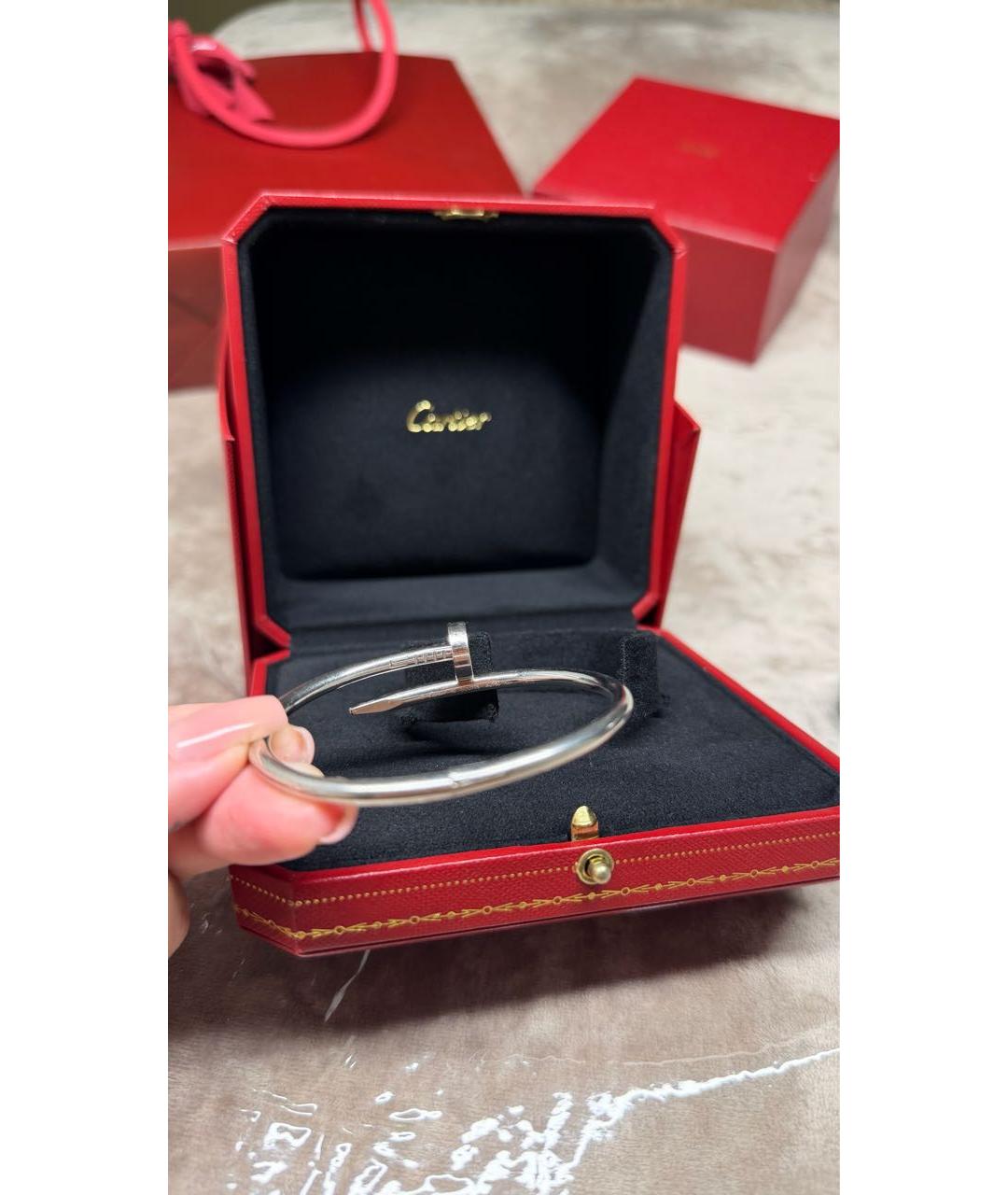 CARTIER Браслет из белого золота, фото 8