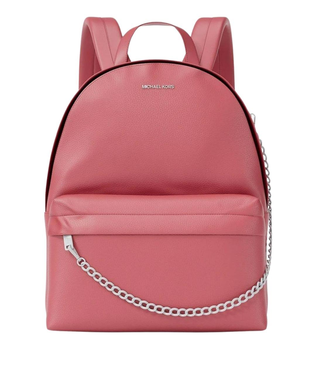 MICHAEL KORS Розовый рюкзак из искусственной кожи, фото 1