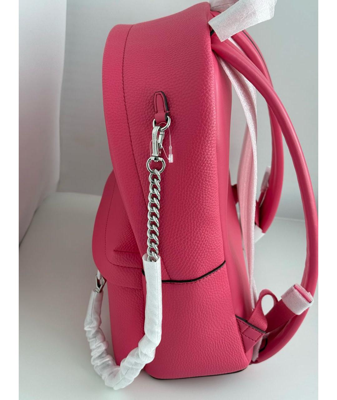 MICHAEL KORS Розовый рюкзак из искусственной кожи, фото 6
