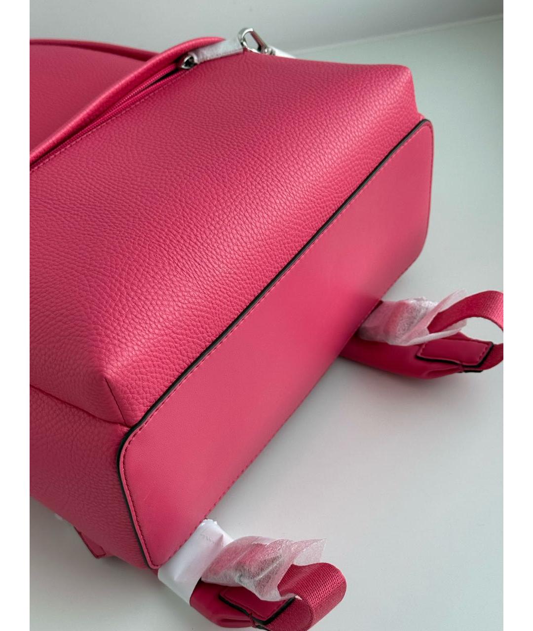 MICHAEL KORS Розовый рюкзак из искусственной кожи, фото 7
