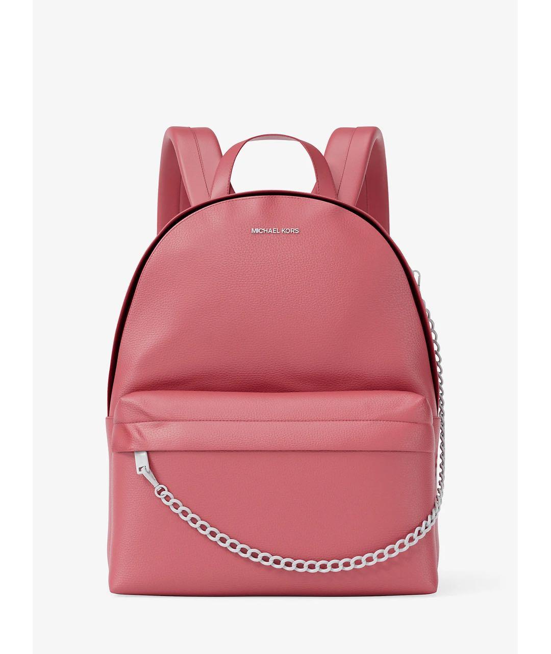 MICHAEL KORS Розовый рюкзак из искусственной кожи, фото 9