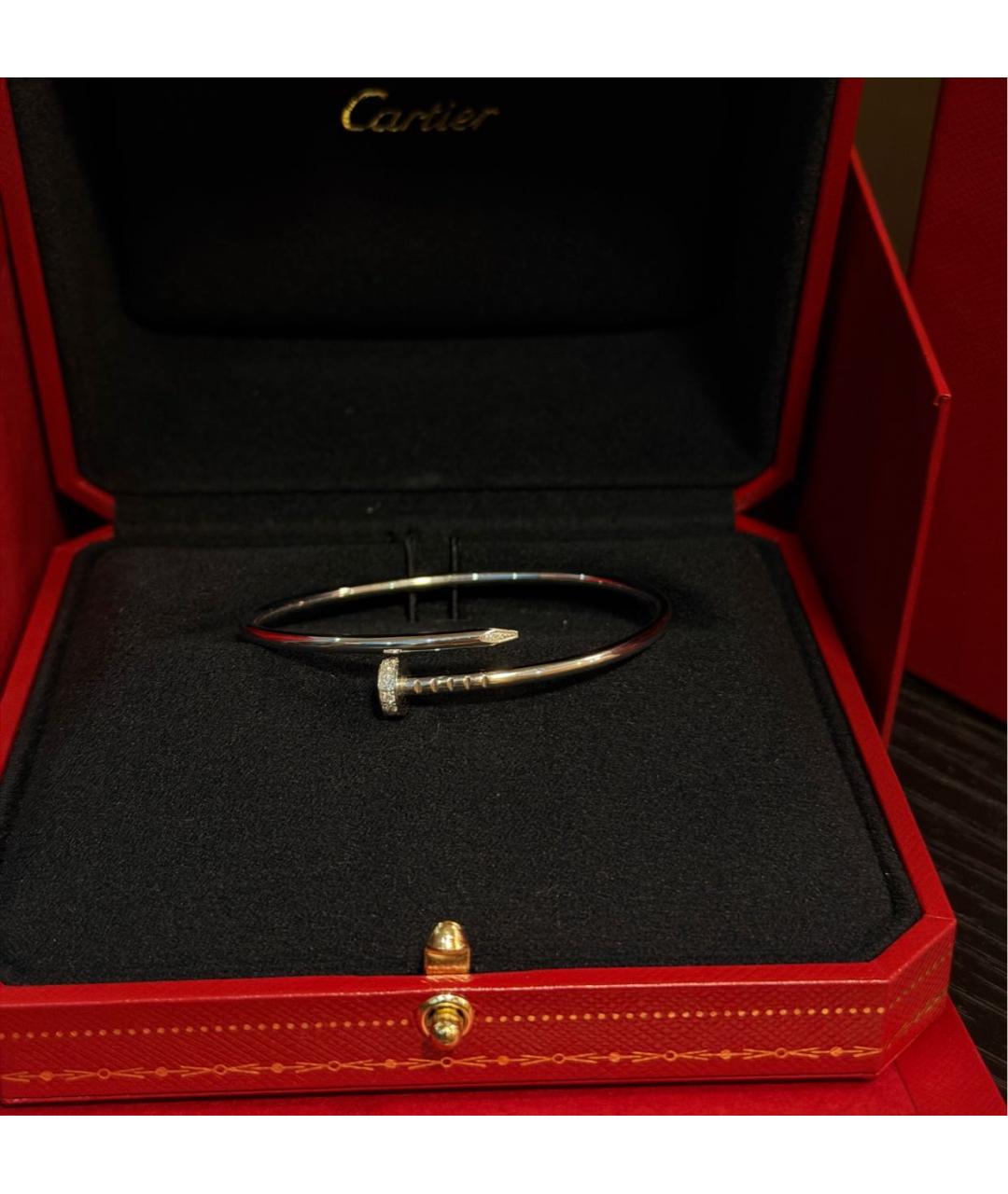 CARTIER Белый браслет из белого золота, фото 4