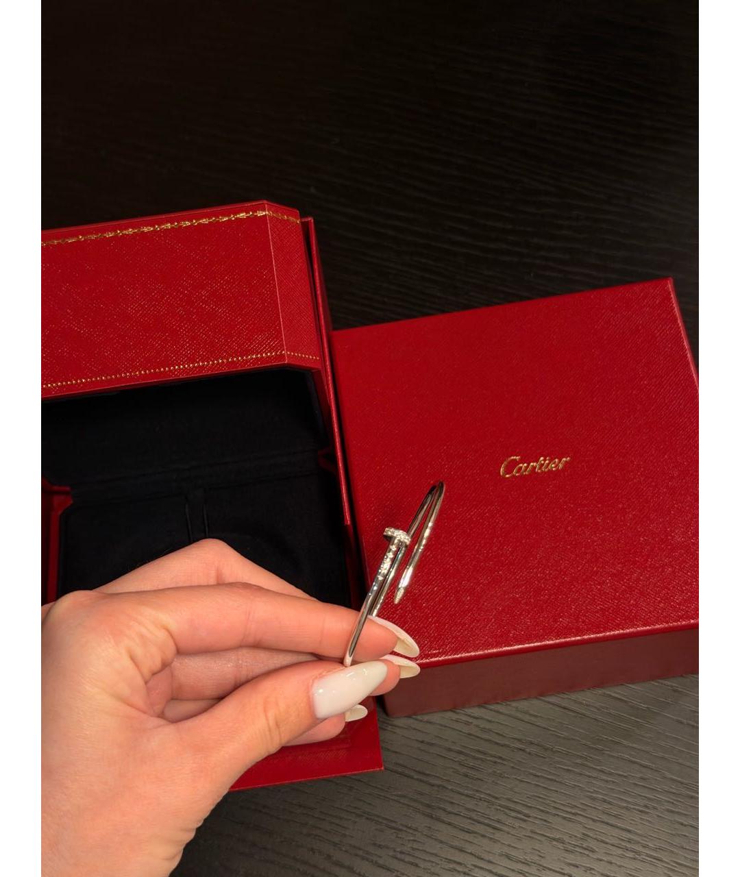 CARTIER Белый браслет из белого золота, фото 2