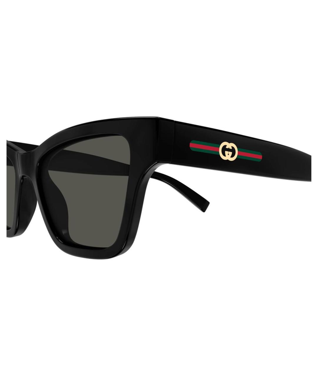 GUCCI Черные пластиковые солнцезащитные очки, фото 4