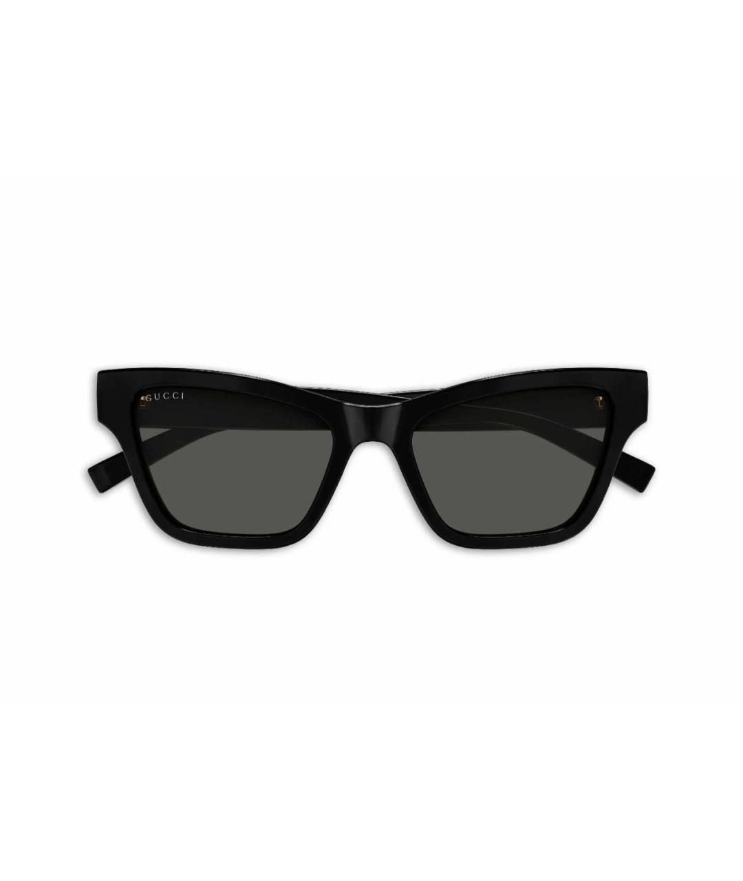 GUCCI Черные пластиковые солнцезащитные очки, фото 1
