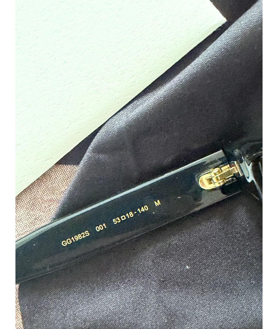 GUCCI Черные пластиковые солнцезащитные очки, фото 7