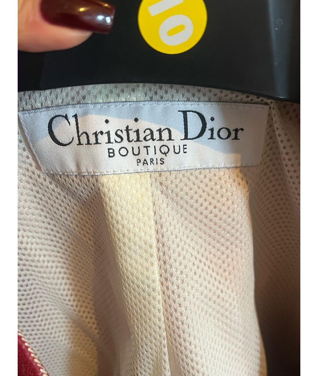 CHRISTIAN DIOR Красная кожаная куртка, фото 3