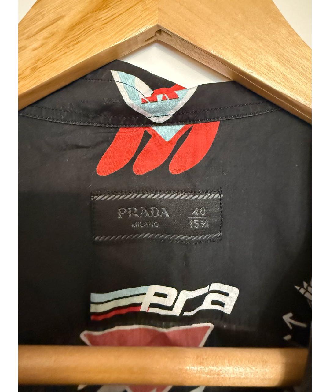 PRADA Мульти хлопковая кэжуал рубашка, фото 3