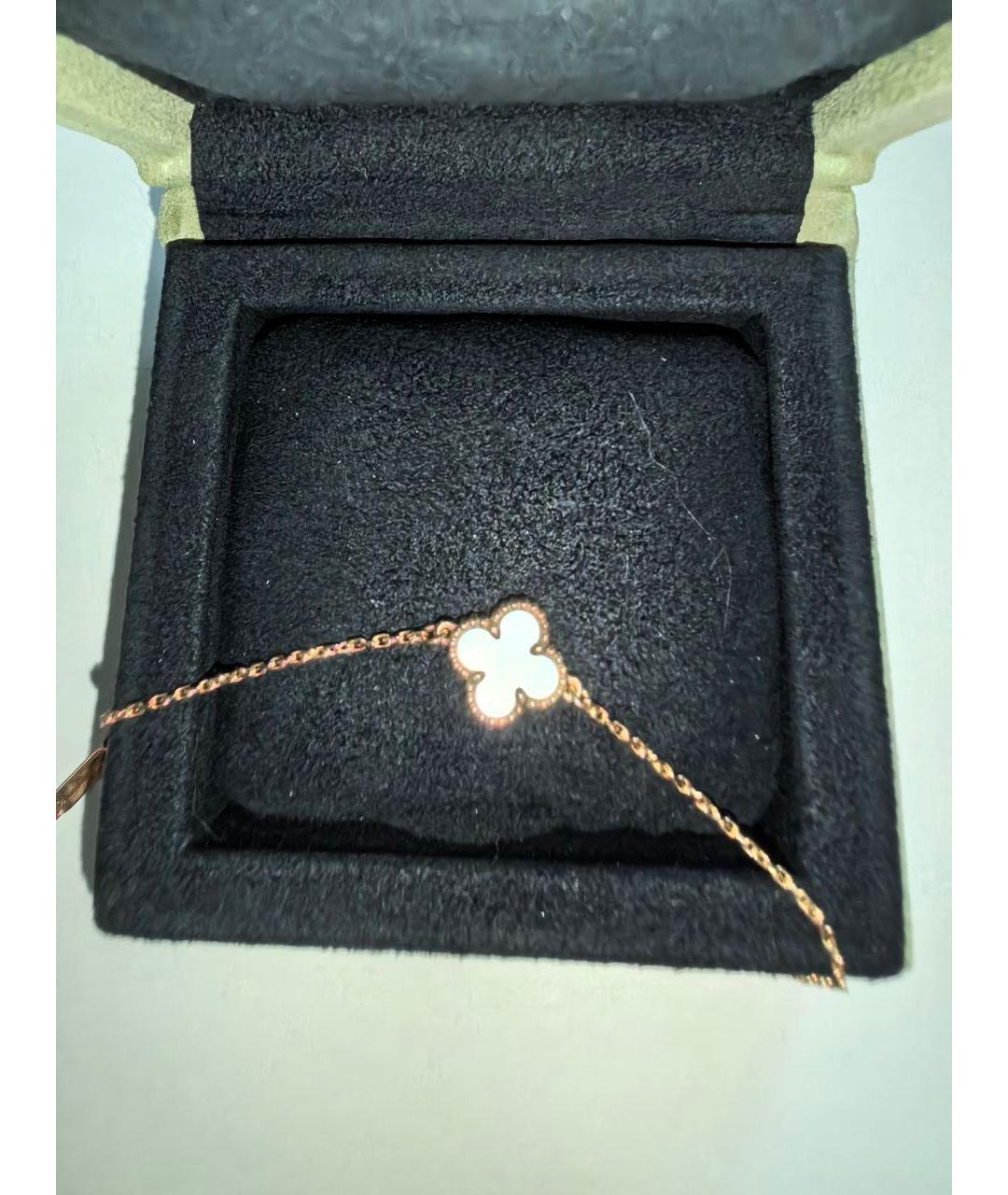 VAN CLEEF & ARPELS Белый браслет из желтого золота, фото 4