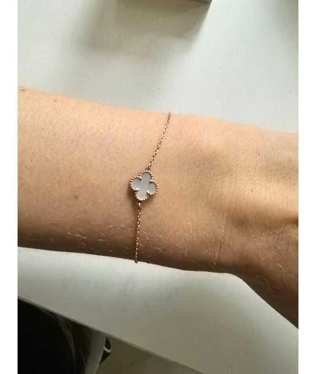 VAN CLEEF & ARPELS Белый браслет из желтого золота, фото 5