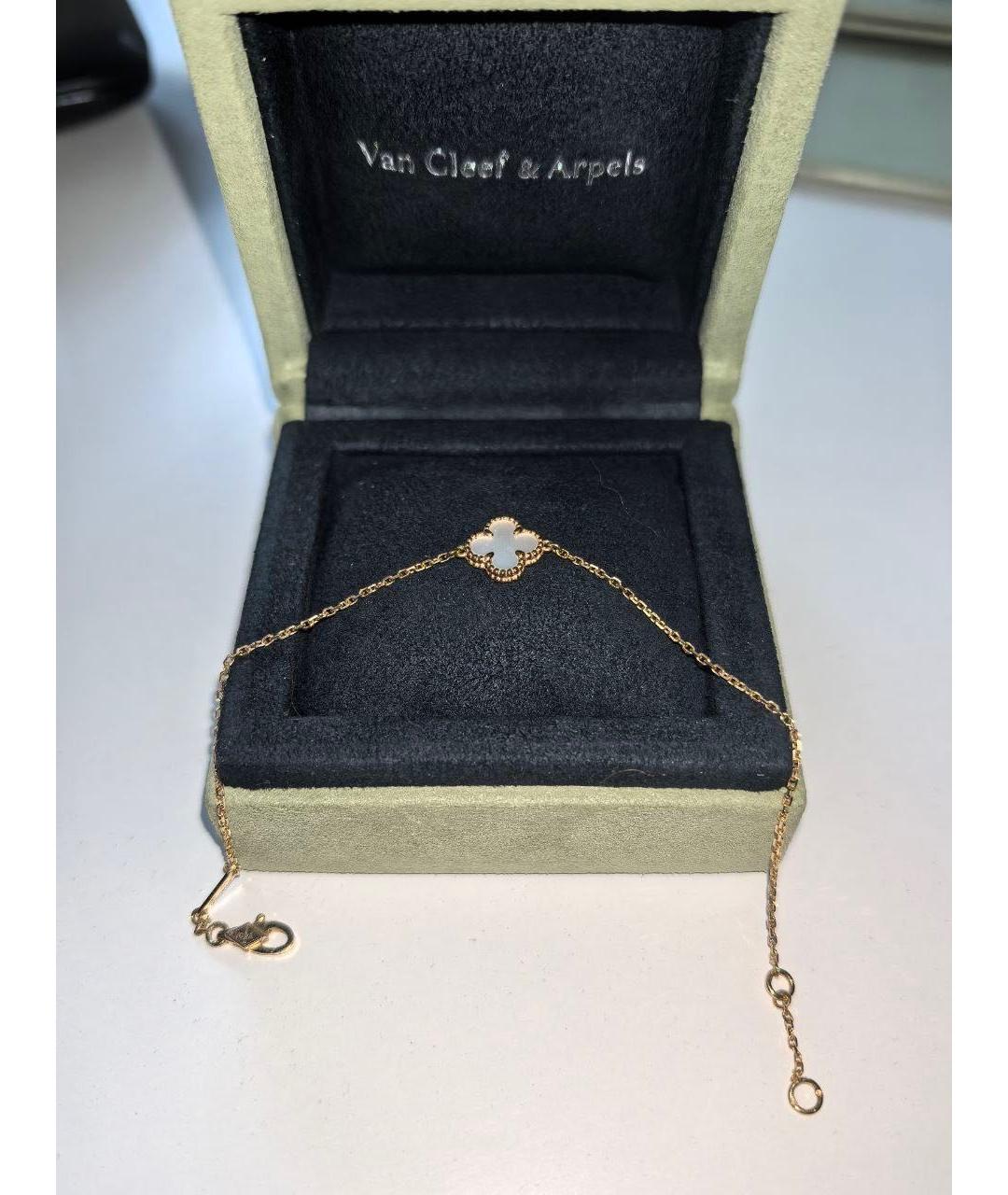 VAN CLEEF & ARPELS Белый браслет из желтого золота, фото 2