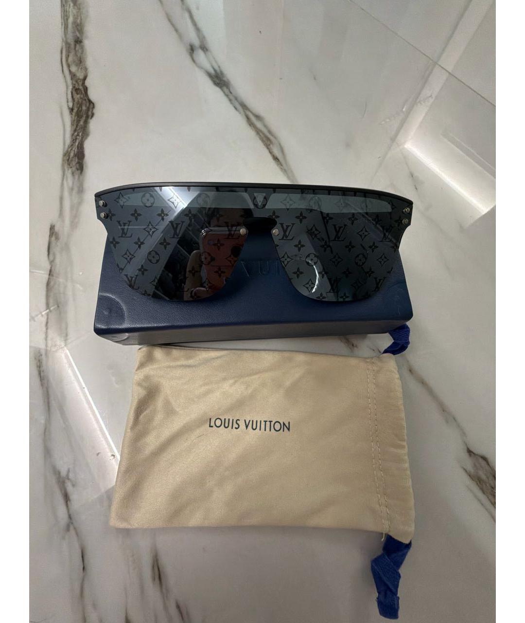 LOUIS VUITTON Черные солнцезащитные очки, фото 4