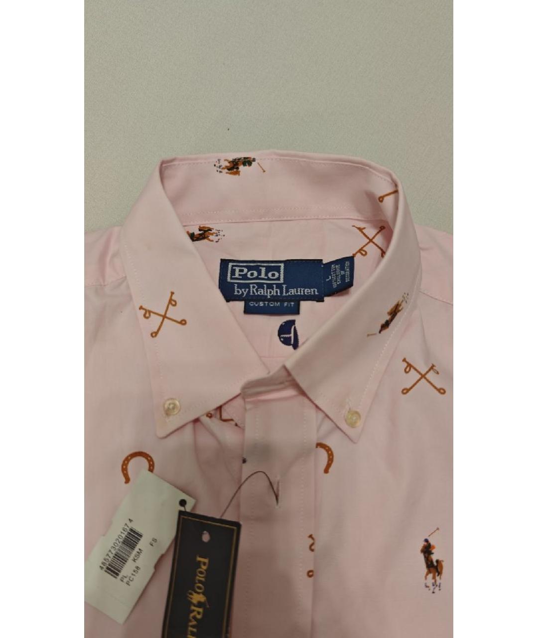 POLO RALPH LAUREN Розовая хлопковая рубашка, фото 3