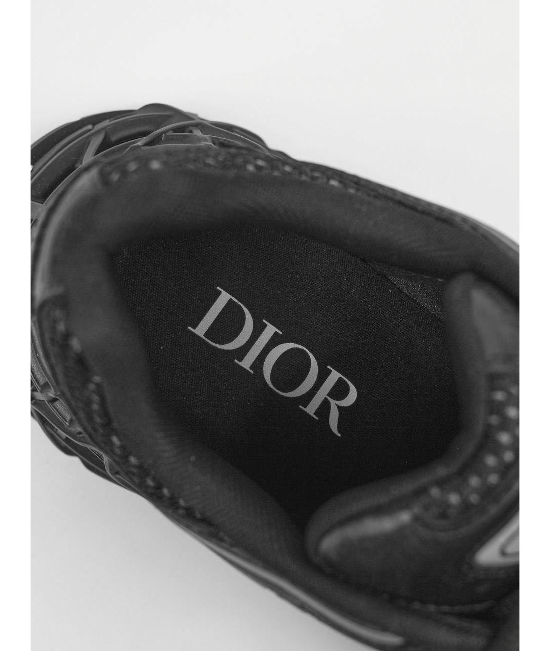 CHRISTIAN DIOR Черные текстильные низкие кроссовки / кеды, фото 6