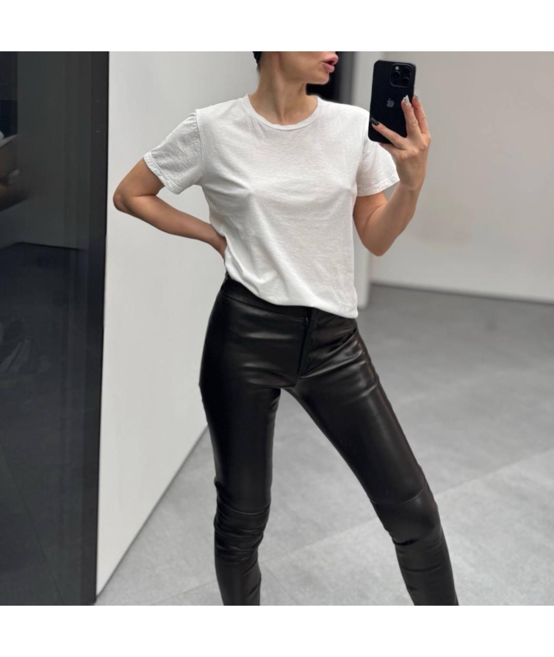 TOM FORD Черные кожаные брюки узкие, фото 8