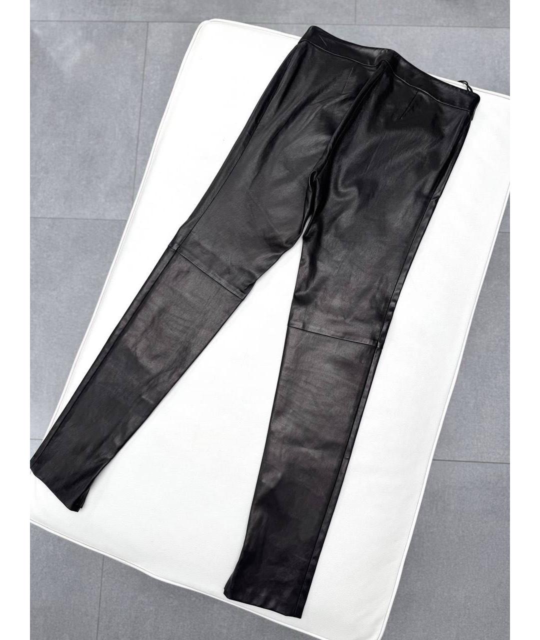 TOM FORD Черные кожаные брюки узкие, фото 7