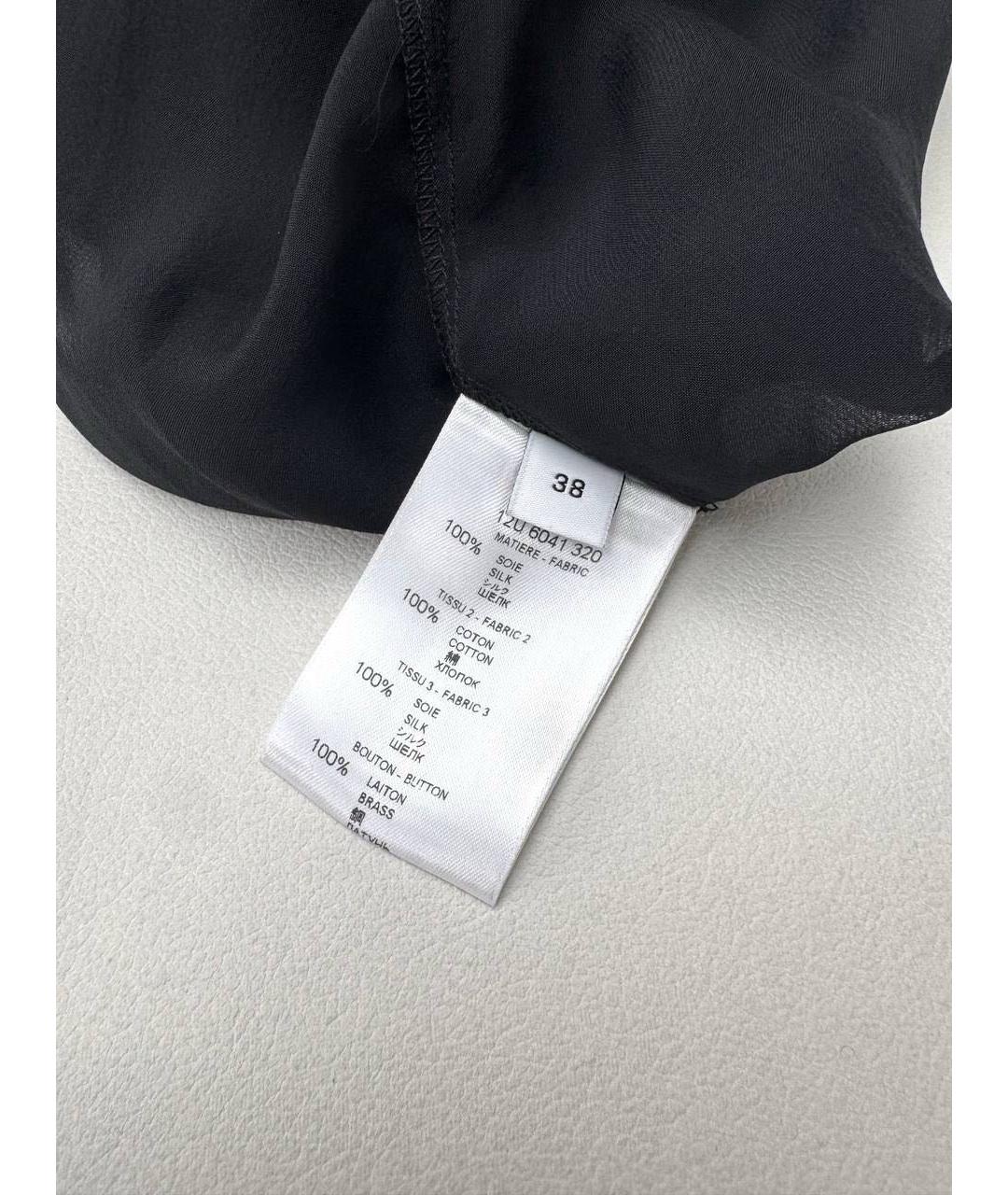 GIVENCHY Черное шелковое повседневное платье, фото 5