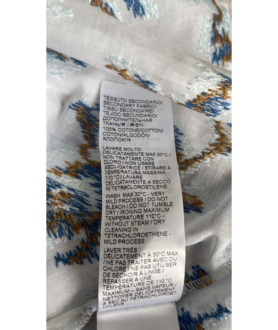 ERMANNO SCERVINO Белая хлопковая рубашка, фото 5