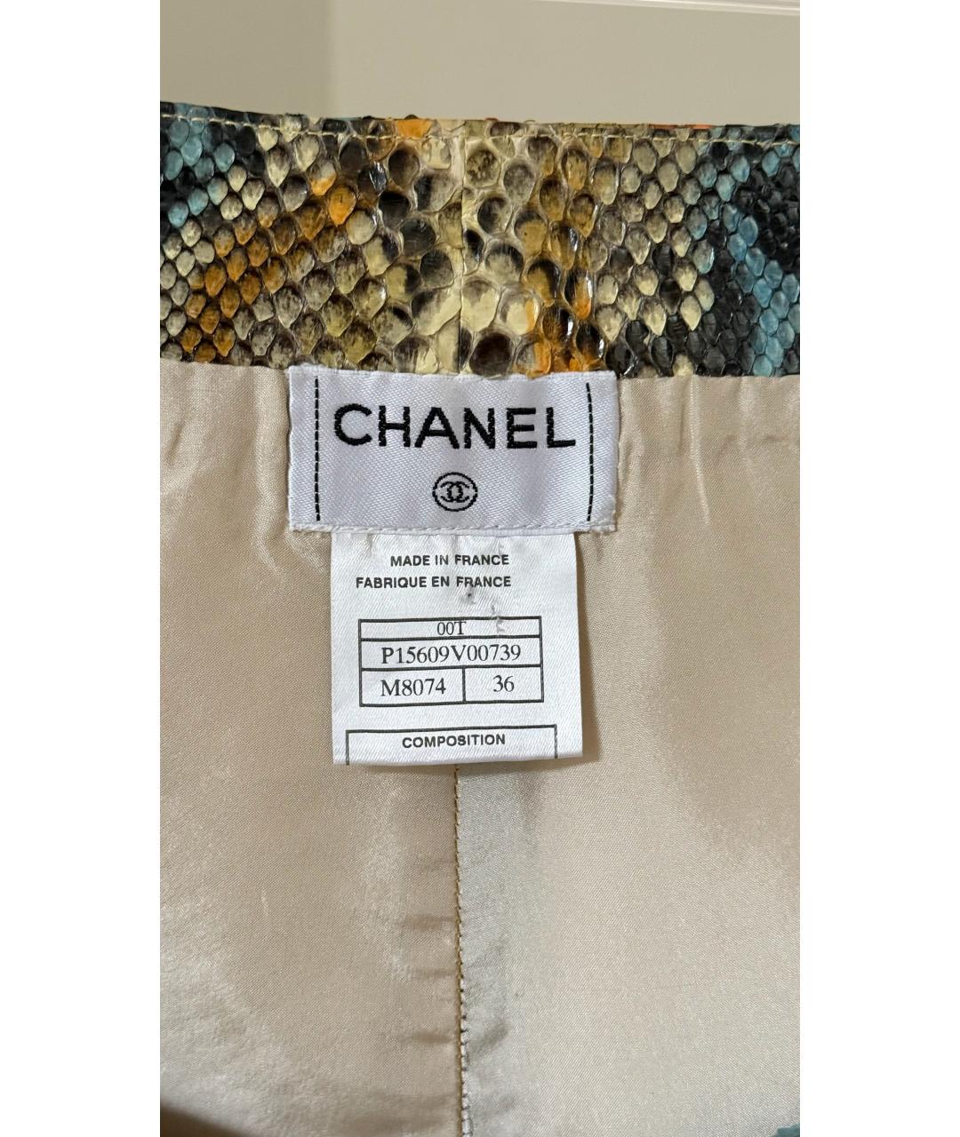 CHANEL Мульти шорты из экзотической кожи, фото 5