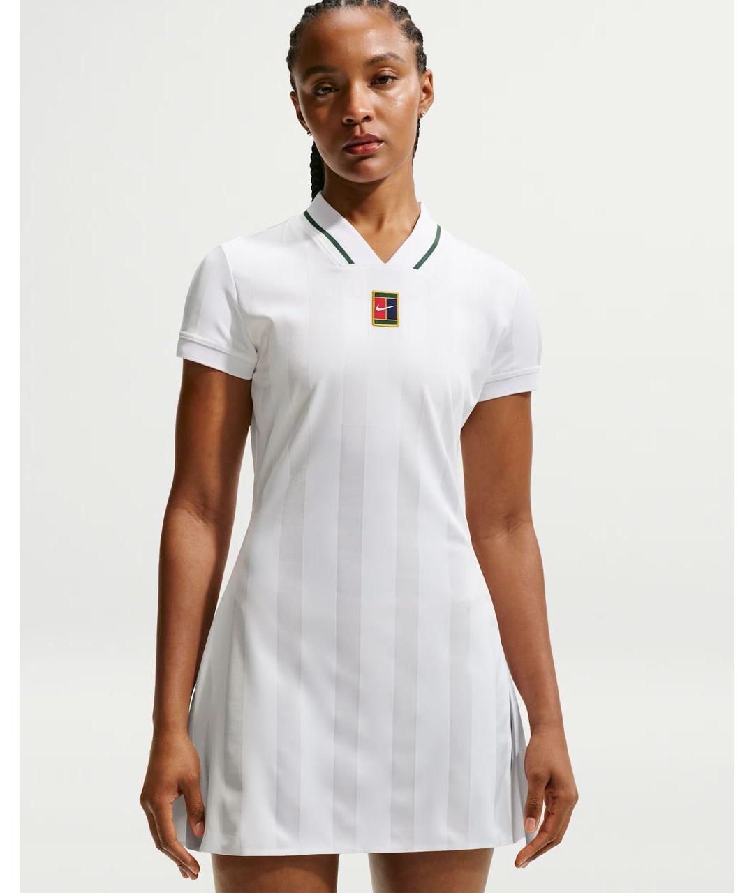 NIKE Белое полиэстеровое платье, фото 4