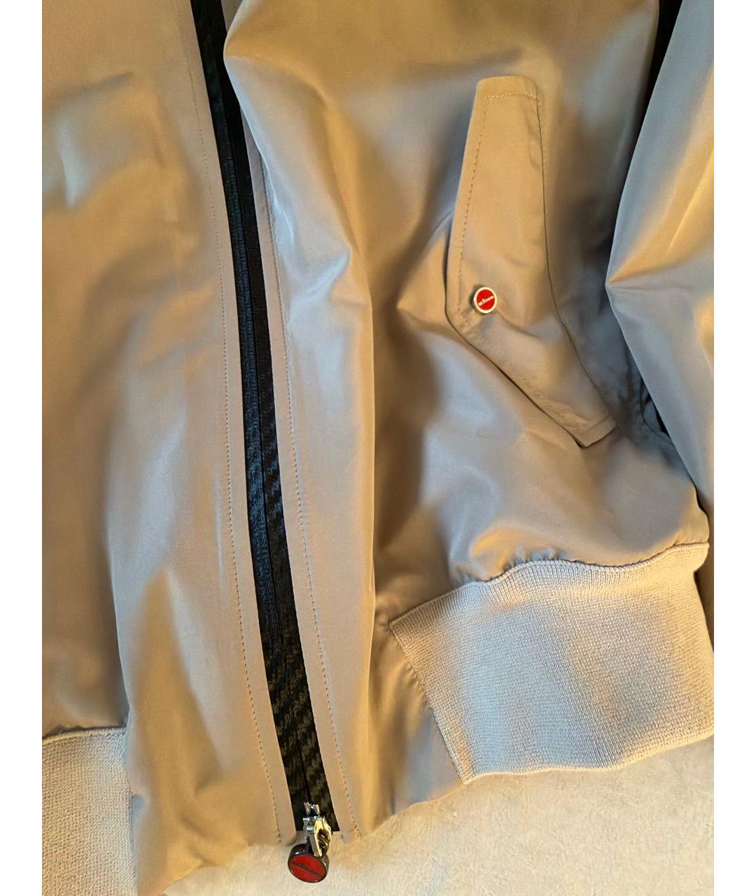 KITON Бежевая хлопковая куртка, фото 4
