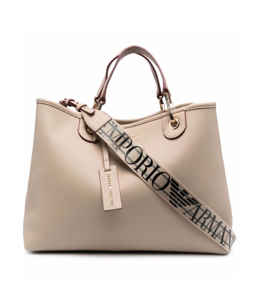 EMPORIO ARMANI Бежевая сумка через плечо, фото 1