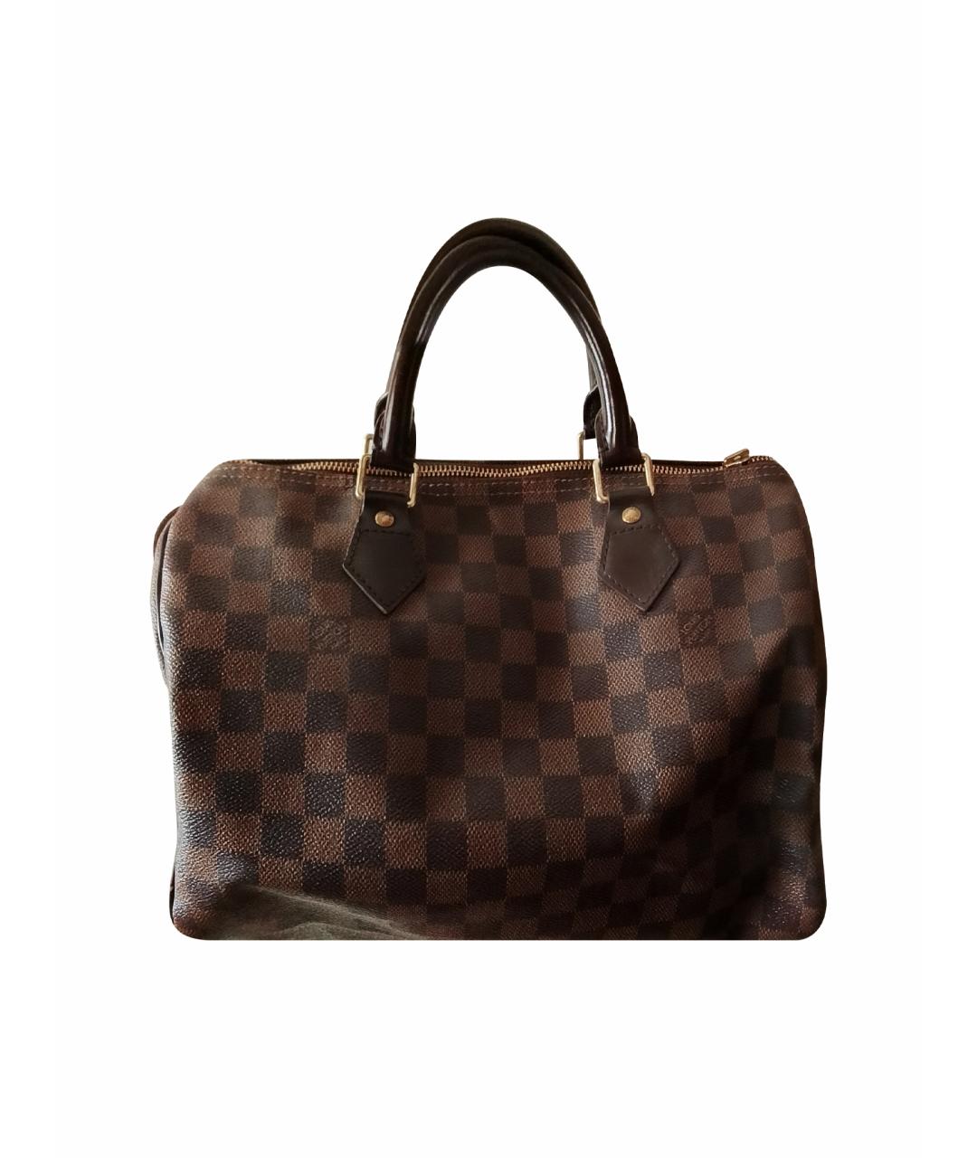 LOUIS VUITTON Коричневая канва сумка с короткими ручками, фото 1