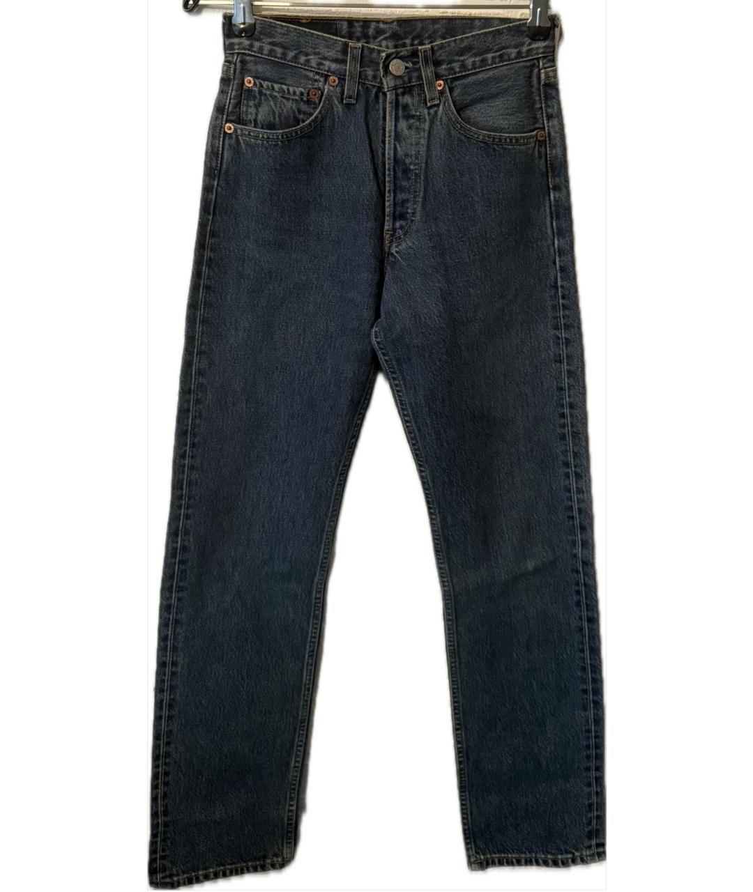 LEVI'S Синие хлопковые прямые джинсы, фото 6