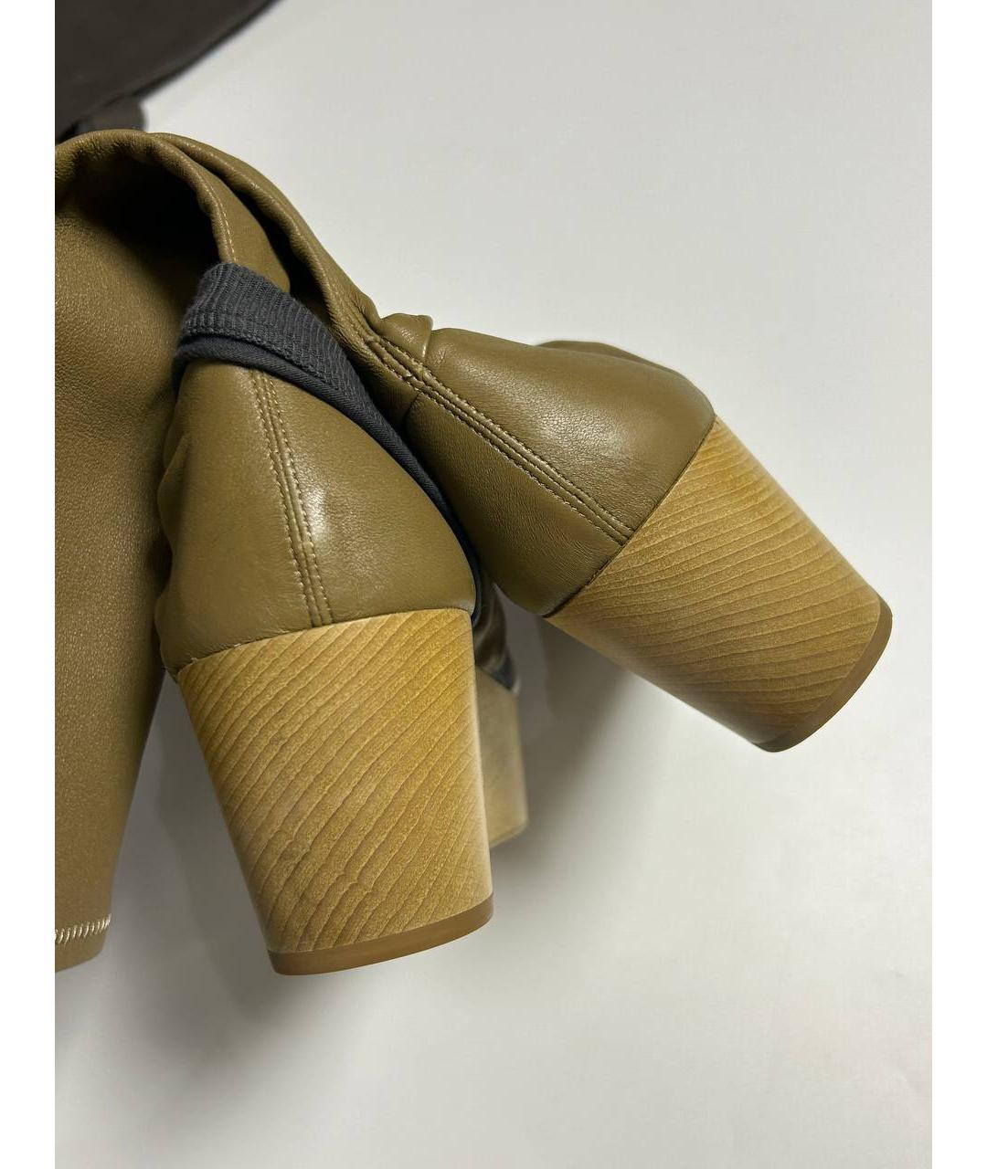 RICK OWENS Коричневые кожаные сапоги, фото 4