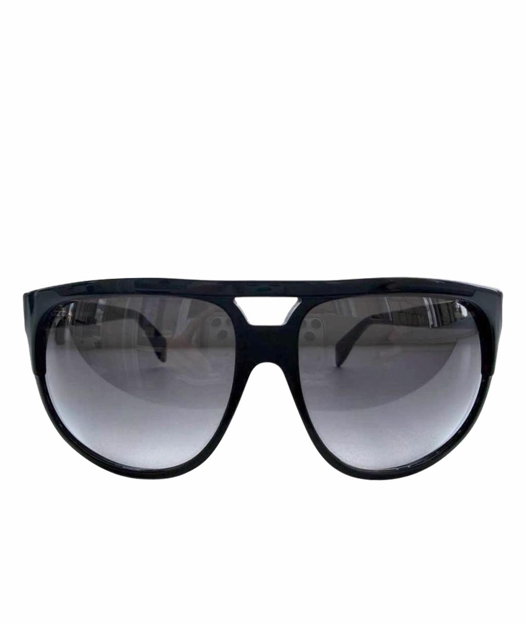 ALEXANDER MCQUEEN Черные пластиковые солнцезащитные очки, фото 1