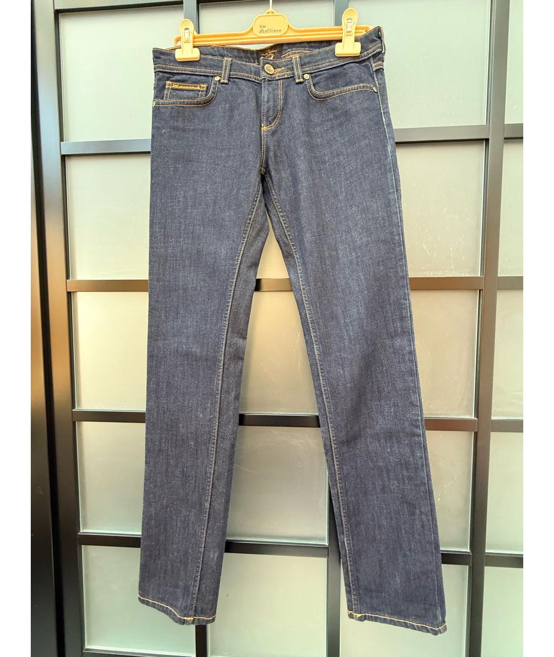 VIVIENNE WESTWOOD Синие хлопковые прямые джинсы, фото 6
