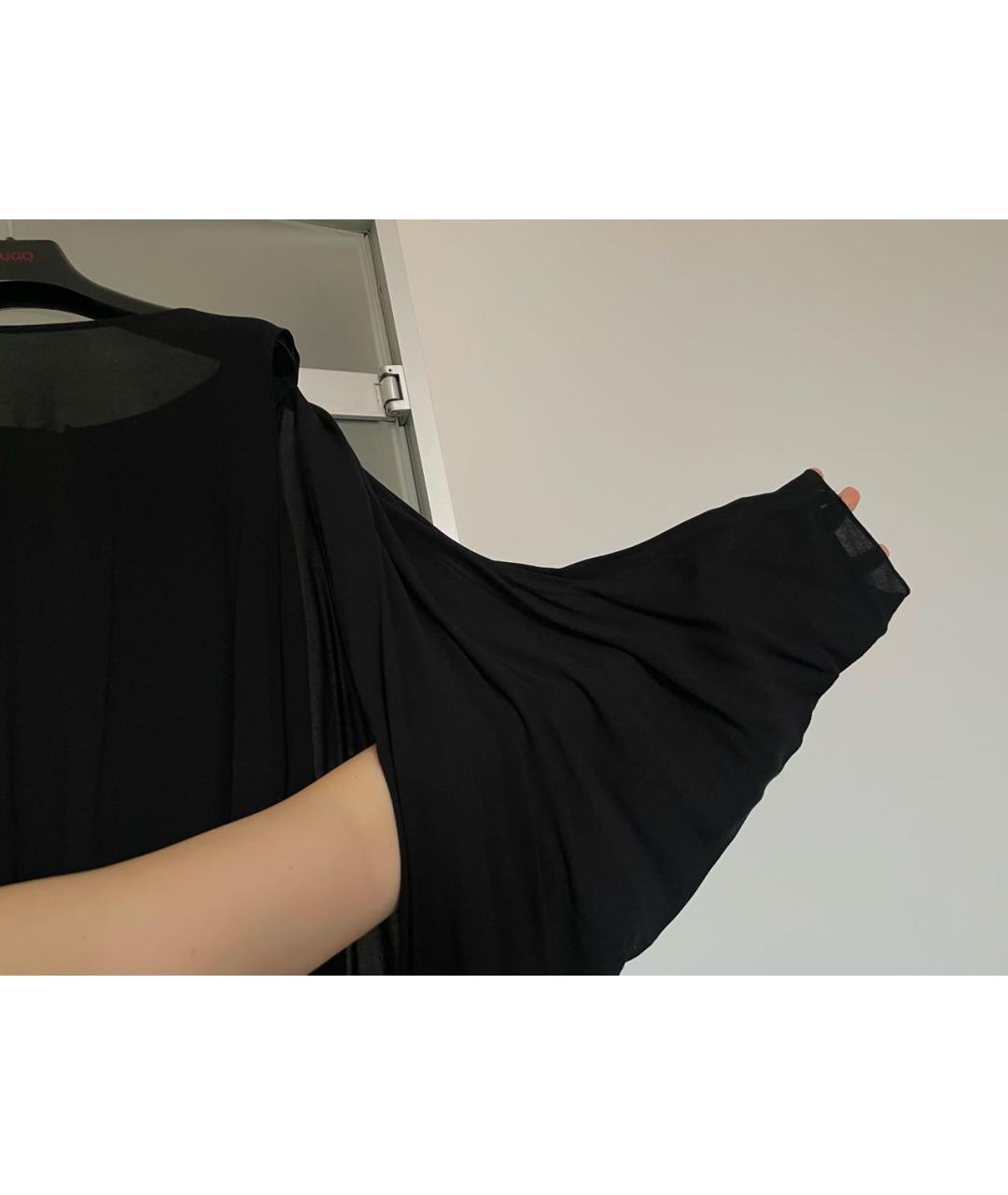 DKNY Черная вискозная блузы, фото 4